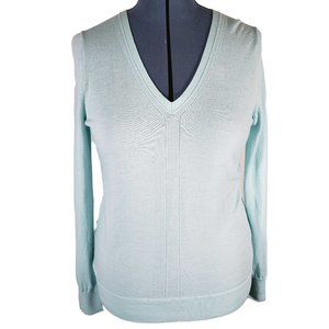 Banana Republic Double-Vee V-Neck 100% Merino Wool Sweater Women's Large